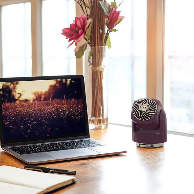 Alt view image 5 of 6 - Vornado Flippi V6 Personal Air Circulator Fan, Plum