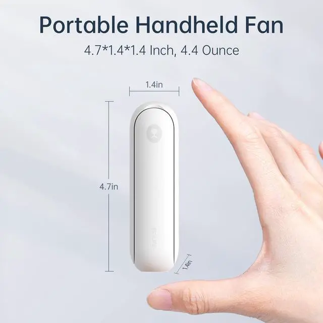 Alt view image 6 of 7 - JISULIFE Portable Handheld Fan, Mini 3 In 1 with Rechargeable Battery, Personal Pocket Fan for Travel, Outdoor, USB Power Bank, Flashlight, Essential Ideal Gifts for Men/Women/Family/Friends - White