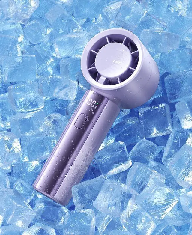 Main image of coldSky Portable Handheld Turbo Fan, 4000mAh Rechargeable High Speed Personal Fan With 5 Speeds, Small Cooling Fans With Digital Display For Women Outdoor, Travel, Vacation
