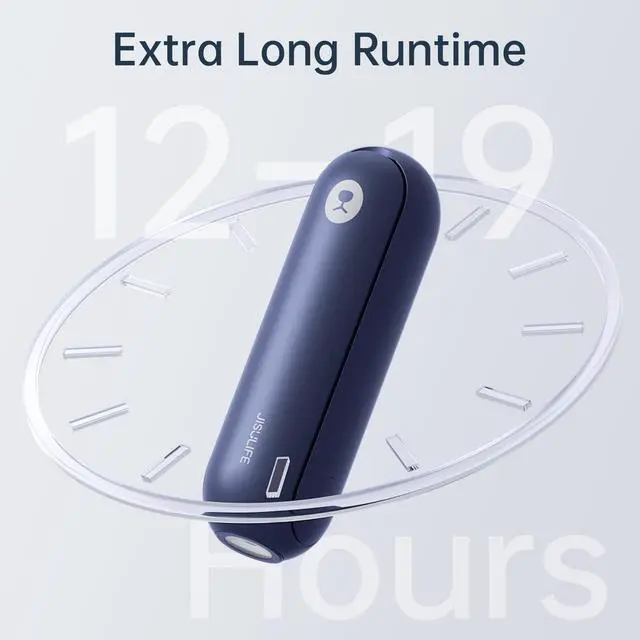 Alt view image 4 of 7 - JISULIFE Portable Handheld Fan, Mini 3 In 1 with Rechargeable Battery, Personal Pocket Fan for Travel, Outdoor, USB Power Bank, Flashlight, Essential Ideal Gifts for Men/Women/Family/Friends - Blue