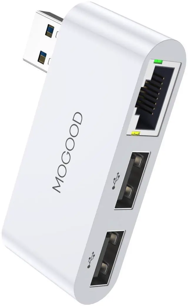 Main image of MOGOOD USB 3.0 to Ethernet Adapter, Gigabit Ethernet Network Adapter with RJ45 LAN Port, Compatible with iMac, PC, Chromebook Laptop