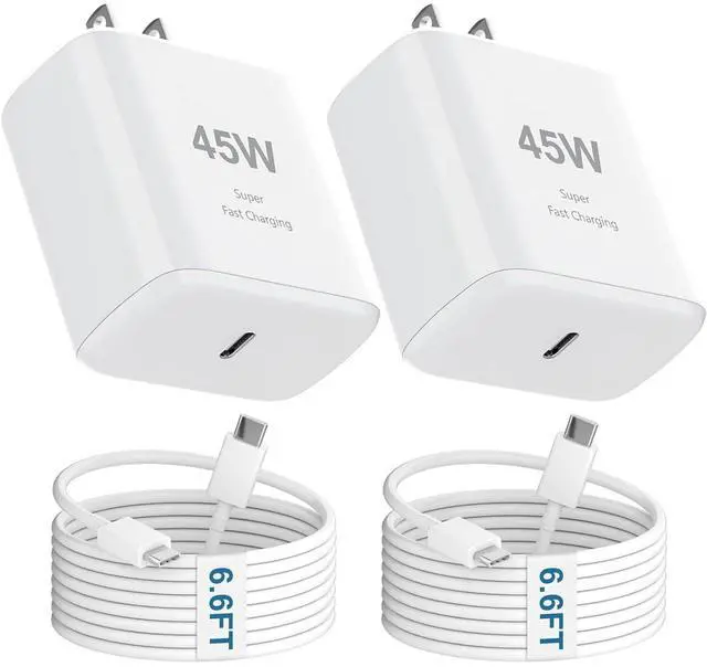 Main image of iPhone 16 Pro Max Charger 45W USB C iPhone 16 Charger Block Fast Charging with 6.6FT Long Type C Cord Cable for iPhone 16 Pro/Pro Max/Plus, i-Pad Pro/Mini/Air, Galaxy S24/S23/S22Ultra