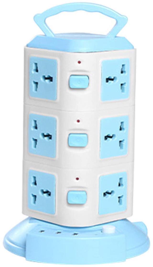 Main image of Tower Surge Protector Power Strip Multi Plug Outlet with 3 USB Ports & 8 Universal Socket Plugs, 6.6 Feet Extension Cord, Multiple Outlets USB Outlet, Cruise Dorm Room Essentials Cool Stuff