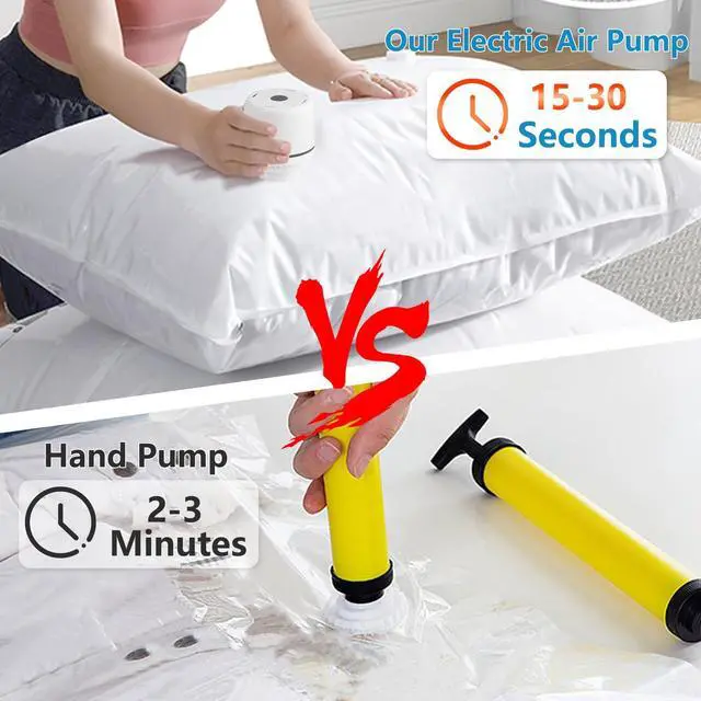 Alt view image 2 of 7 - Electric Vacuum Pump for Bags - Portable, Fits Most Vacuum Seal Bags (Storage Bag Not Included)