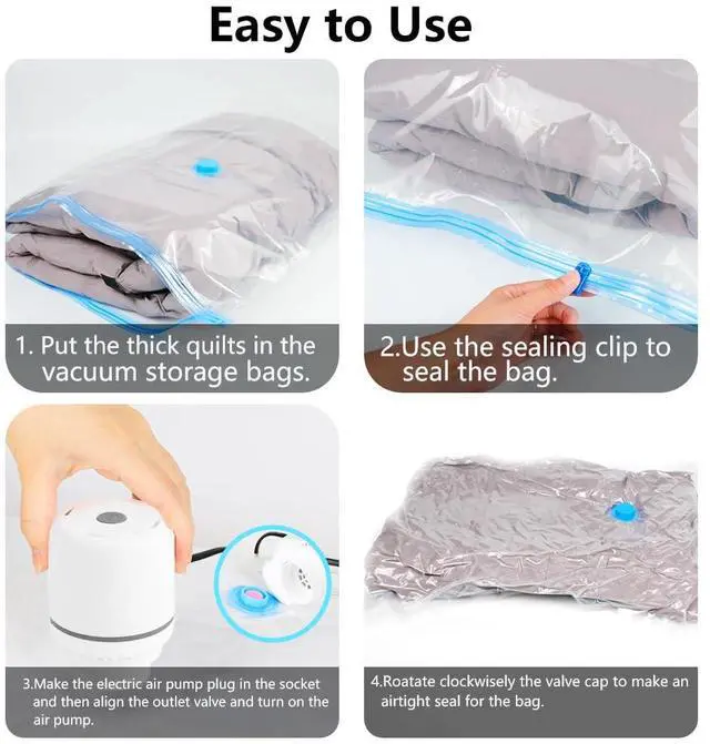 Alt view image 5 of 7 - Electric Vacuum Pump for Bags - Portable, Fits Most Vacuum Seal Bags (Storage Bag Not Included)