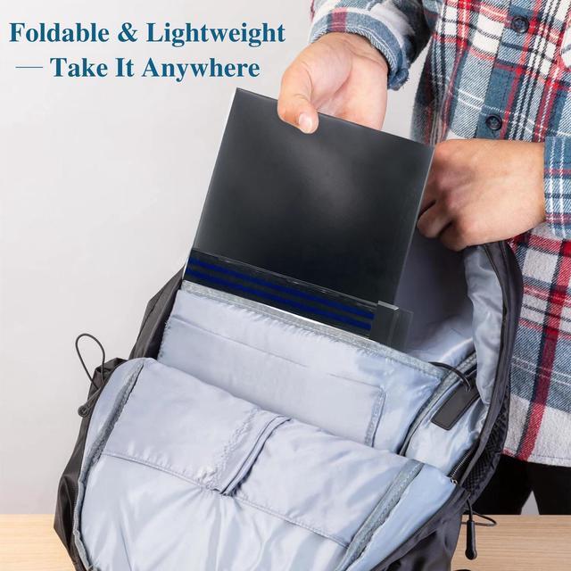 Alt view image 5 of 7 - Keenjorika Desktop Document Book Holder with 7 Adjustable Positions, Black Document Holder for Desk, Paper Holder Copy Stand Holder for Speech, Paper Holder Stand for Desk Typing, Angle Adjustable
