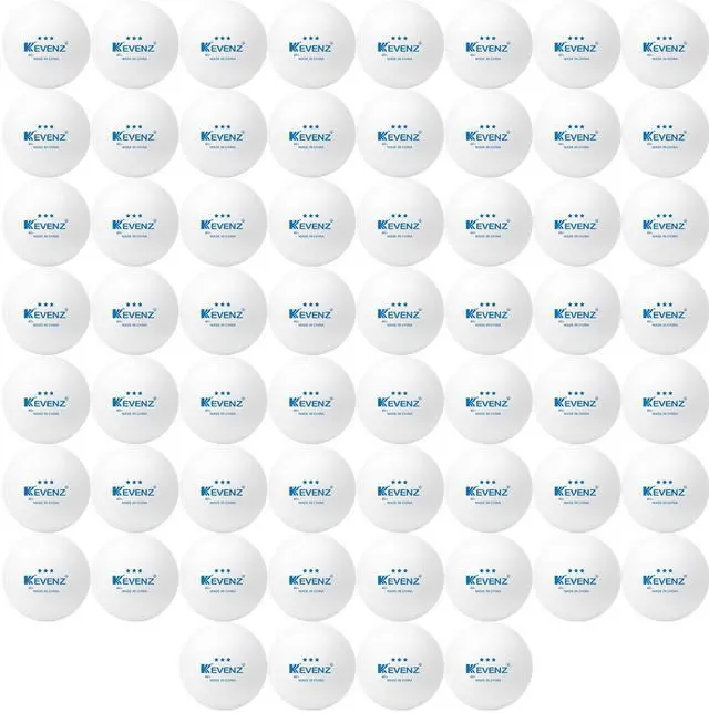 Main image of KEVENZ 3 Star Ping Pong Balls, 60,120 or 12 Pack Advanced Table Tennis Balls,Bulk Outdoor Ping-Pong balls