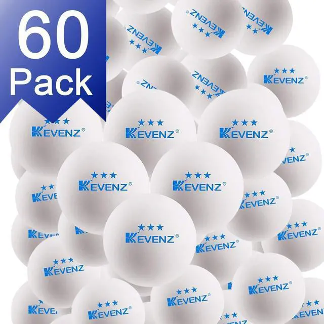 Alt view image 4 of 5 - KEVENZ 3 Star Ping Pong Balls, 60,120 or 12 Pack Advanced Table Tennis Balls,Bulk Outdoor Ping-Pong balls
