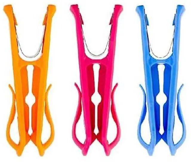 Alt view image 2 of 7 - Hegs - The Smartest Heavy Duty Clothespins with Hooks (24 Pack Orange, Pink, Blue) - Hang 3 Garments at Once with Our Tough, Dual Hooks Clothes Pins with Anti-Rust Spring - Tough, Colorful Clothespins