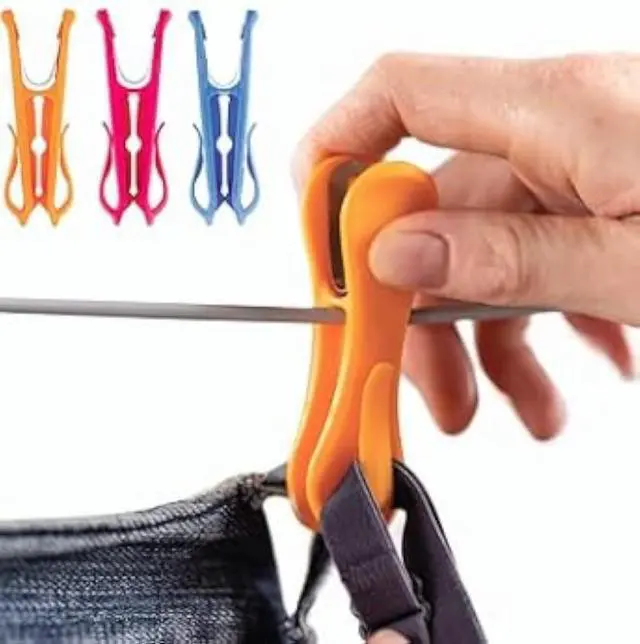 Main image of Hegs - The Smartest Heavy Duty Clothespins with Hooks (24 Pack Orange, Pink, Blue) - Hang 3 Garments at Once with Our Tough, Dual Hooks Clothes Pins with Anti-Rust Spring - Tough, Colorful Clothespins
