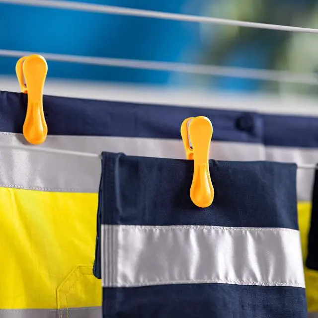 Alt view image 5 of 7 - Hegs - The Smartest Heavy Duty Clothespins with Hooks (24 Pack Orange, Pink, Blue) - Hang 3 Garments at Once with Our Tough, Dual Hooks Clothes Pins with Anti-Rust Spring - Tough, Colorful Clothespins