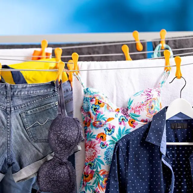 Alt view image 7 of 7 - Hegs - The Smartest Heavy Duty Clothespins with Hooks (24 Pack Orange, Pink, Blue) - Hang 3 Garments at Once with Our Tough, Dual Hooks Clothes Pins with Anti-Rust Spring - Tough, Colorful Clothespins