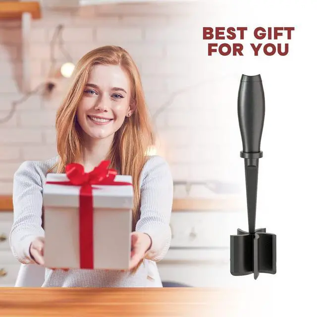 Alt view image 7 of 7 - Meat Chopper, Hamburger Grinder, Premium Heat Resistant Smasher for Ground Beef, Burger Grinder Nylon Potato Mix Tool-Black