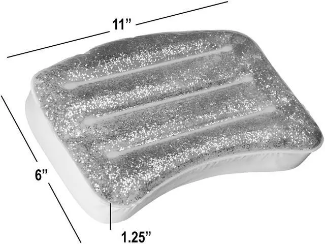 Alt view image 7 of 7 - Spa Pillow with Glitter Gel - 1pc Cooling Spa Pillow for Bathtub and Hot Tub Relaxation | Luxury Bath Products & Spa Accessories for Women
