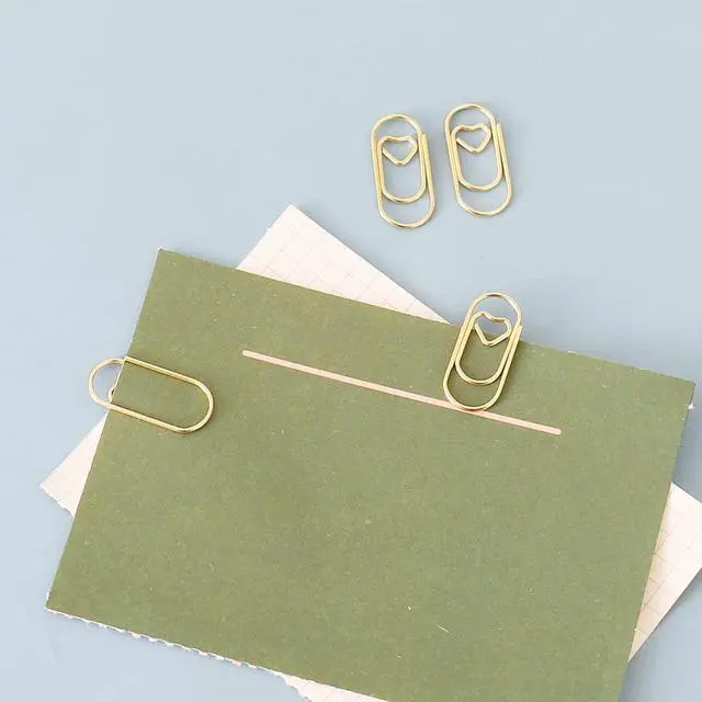 Alt view image 4 of 6 - 200 Pcs Small Gold Paper Clips Love Heart Shaped Paperclips Stainless Steel in Tinplate Paper Clips Holder for Office School Home Desk Organizers