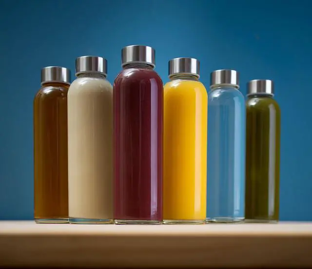 Alt view image 3 of 7 - Epica glass bottles with lids  18oz glass water bottles, reusable juice jar with lids for storing juices, reusable water bottle durable & ecofriendly set of 6