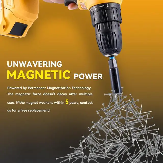 Alt view image 5 of 7 - Impact Magnetic Nut Driver Set, 55PCS Impact Driver Bit Set, Deep Magnetic Nut Driver Set, Impact Socket Adapters, Wing Nut Driver, Bit Extension, 1/4'' Quick Change, Storage Box