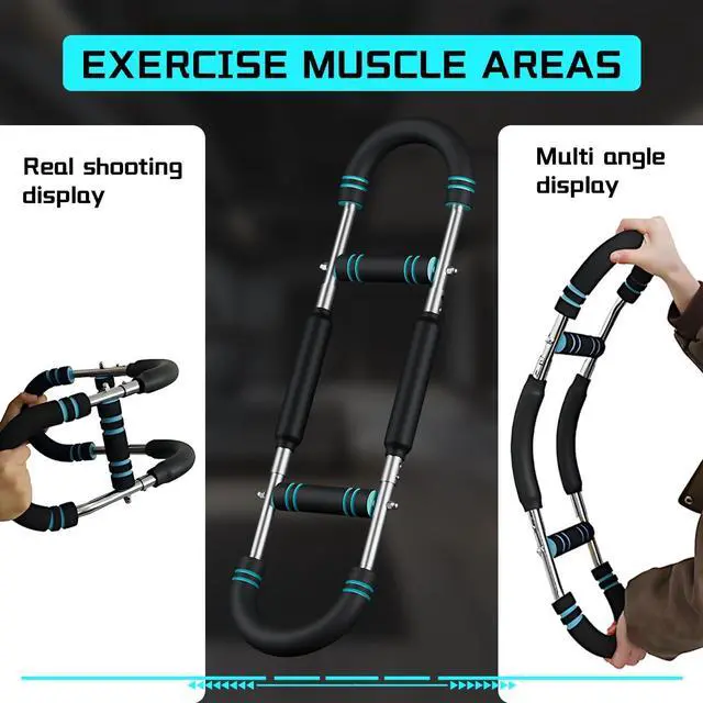 Alt view image 4 of 4 - Arm Trainer,40-100lb Adjustable Chest Workout Equipment, Arm Trainer,Arm Exerciser,Shoulder Muscle Training Fitness Equipment,Portable Spring Resistance Home Fitness