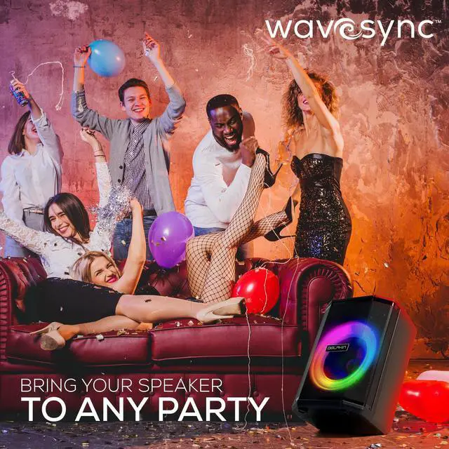 Alt view image 7 of 7 - Dolphin TILT 880: Portable Bluetooth Speaker Loud, Crisp Sound with Tiltable Design for Enhanced Audio Quality, Perfect for On-The-Go Listening