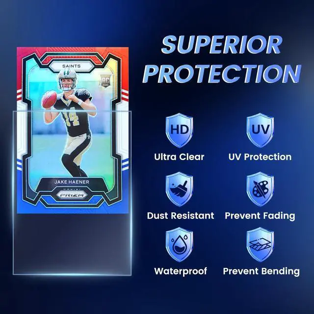 Alt view image 2 of 7 - 600 Counts Card Sleeves, Penny Sleeves for Trading Cards, Baseball Card Sleeve, Clear Trading Card Sleeve, Soft Plastic Card Protector Sleeve for Sports, Football, Game Cards, MTG