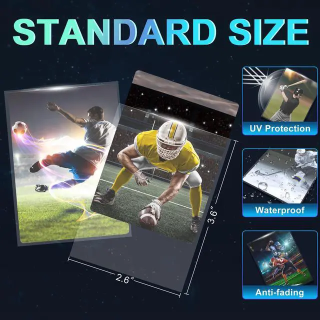 Alt view image 3 of 6 - 700 Counts Clear Card Sleeves,Penny Sleeves for Trading Cards,Top Loaders for Cards Fit for Baseball Card Sleeves,Sports Card, Football Card, Game Card,MTG Card