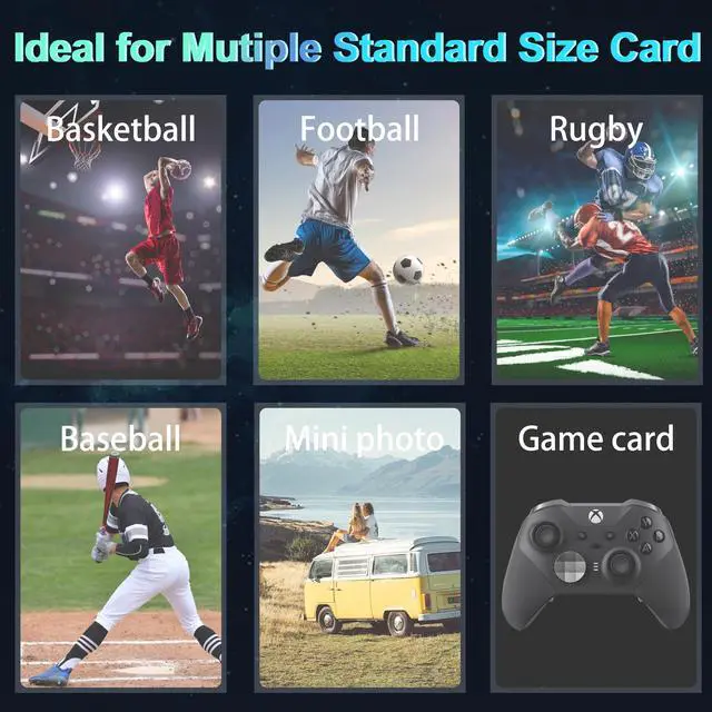 Alt view image 5 of 6 - 700 Counts Clear Card Sleeves,Penny Sleeves for Trading Cards,Top Loaders for Cards Fit for Baseball Card Sleeves,Sports Card, Football Card, Game Card,MTG Card