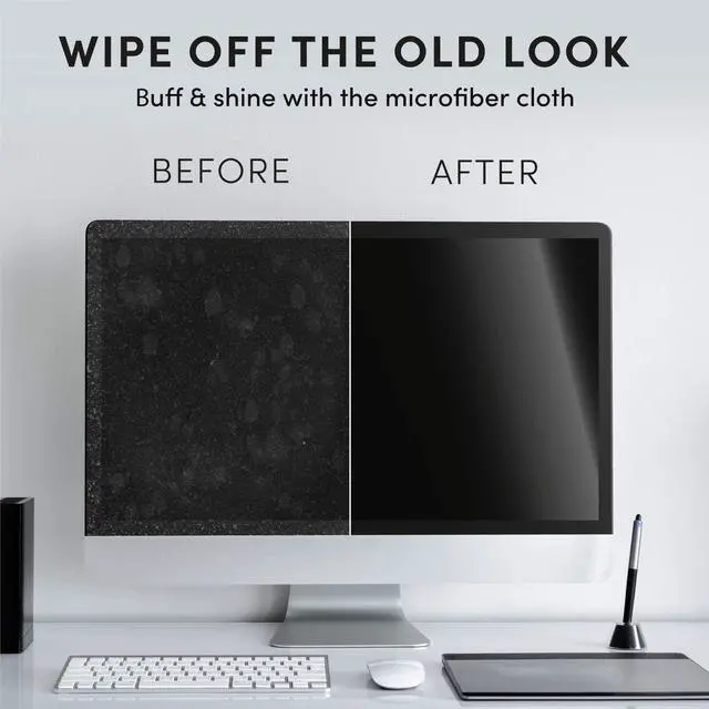 Alt view image 4 of 7 - Electronic Wipes Screen Cleaner [40 Wipes] Streak-Free Computer Screen Cleaner & TV Screen Cleaner - Screen Wipes for Electronics, Screen Cleaner Wipes, Laptop Cleaner - [Microfiber Cloth+40 Wipes]