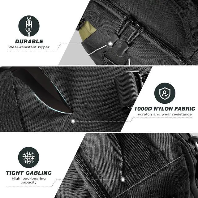 Alt view image 3 of 6 - Ghosthorn Fishing Tackle Backpack Tactical Sling Bag with Rod Holder - Fly Fishing Gifts for Gear and Equipment - Men for Women
