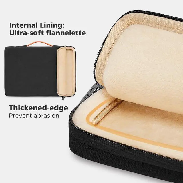 Alt view image 3 of 6 - NIDOO 15.6 inch Laptop Sleeve Case Carrying Bag Handle for 16" MacBook Pro M3 M2 M1 / 15.6" Lenovo Legion 5 / ThinkPad T15 P15s E15 L15 T15g P1 P15/ 16" Legion Slim 5 Gen 9/ Thinkbook 16p / LG gram 17
