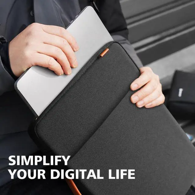 Alt view image 5 of 6 - NIDOO 15.6 inch Laptop Sleeve Case Carrying Bag Handle for 16" MacBook Pro M3 M2 M1 / 15.6" Lenovo Legion 5 / ThinkPad T15 P15s E15 L15 T15g P1 P15/ 16" Legion Slim 5 Gen 9/ Thinkbook 16p / LG gram 17