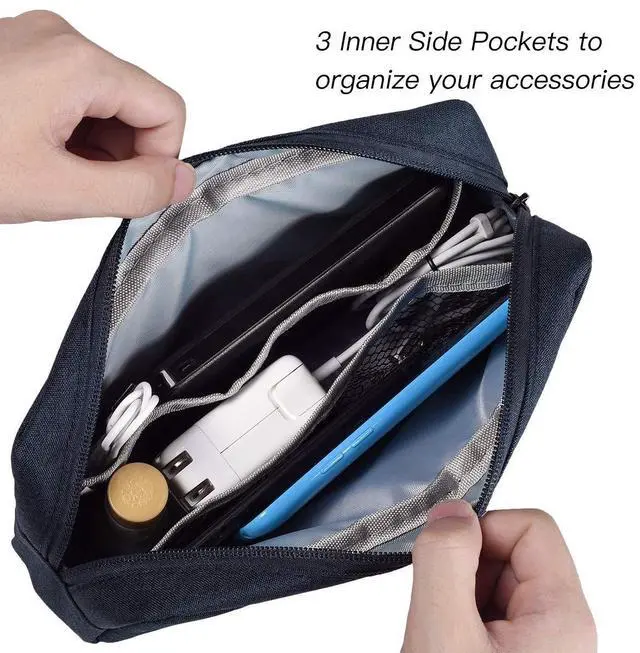 Alt view image 3 of 7 - 15.6 Inch Laptop Sleeve Case Bag for HP Envy x360/ Pavilion/Victus 15.6" Gaming Laptop, ASUS VivoBook 15.6/TUF/ZenBook 15, IdeaPad 3, Razer Blade 15.6, Acer Dell Samsung Chromebook, Navy Blue