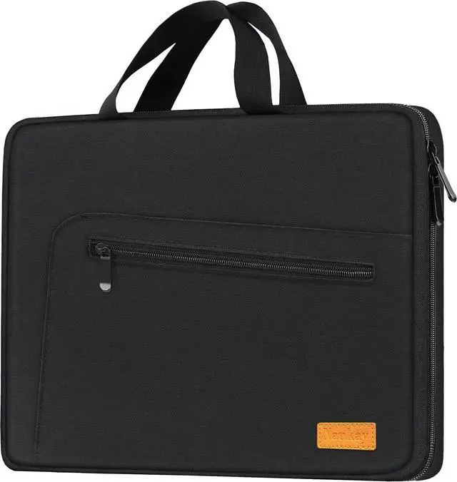 Main image of Naukay Laptop Case 15.6 Inch, Water Resistant Computer Carrying Bag Compatible with 15.6 inch HP, Dell, Acer, Asus, Lenovo, Black