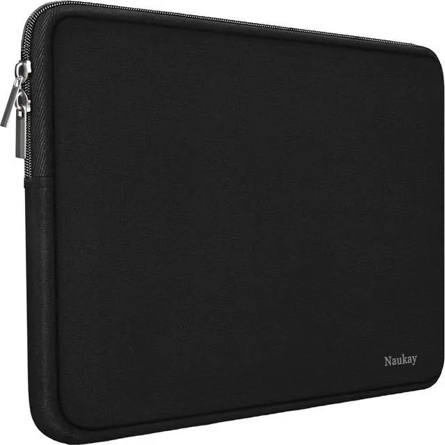 Main image of Naukay Laptop Sleeve Case, 15.6 Inch,Resistant Neoprene Notebook Computer Pocket Case/Tablet Briefcase Carrying Bag Compatible Asus/Dell/Fujitsu/HP/Sony/Toshiba/Acer- (Black)