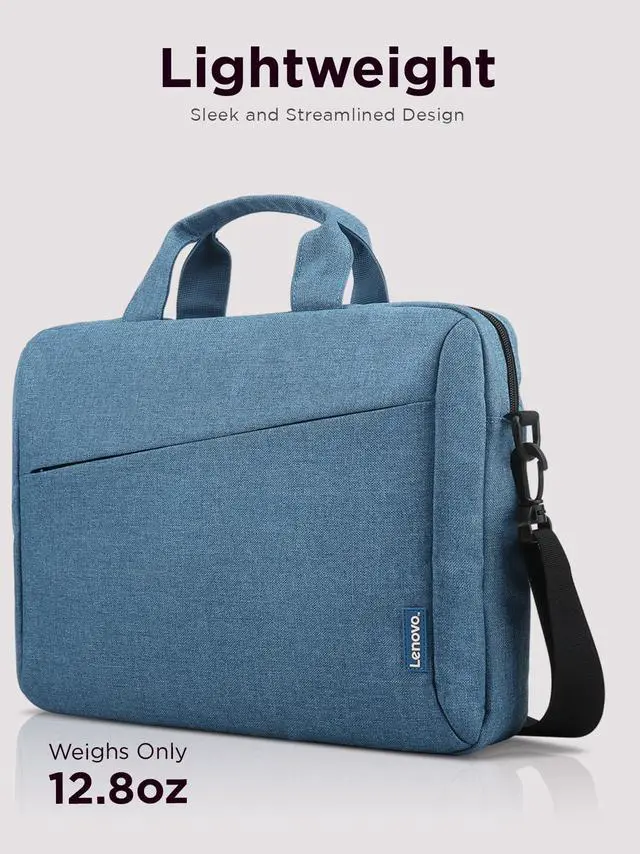 Alt view image 2 of 7 - Laptop Carrying Case T210, 15.6-Inch Laptop and Tablet, Sleek Design, Durable and Water-Repellent Fabric, Business Casual or School, GX40Q17230 Casual Toploader - Blue