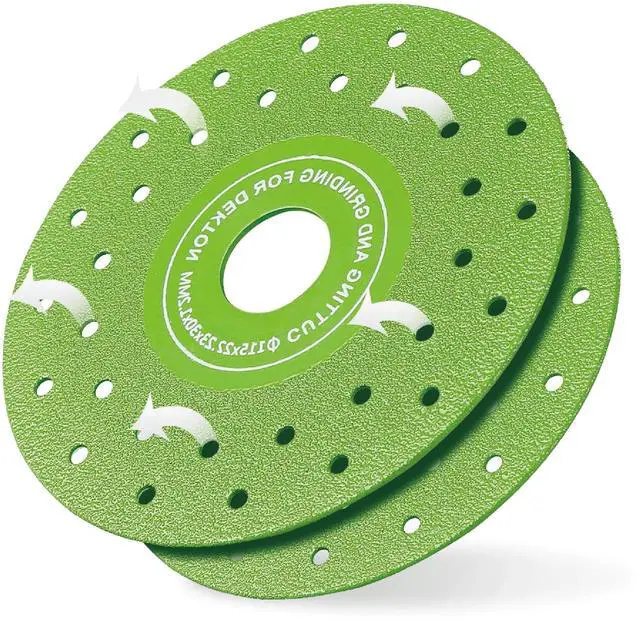 Alt view image 6 of 7 - Glass Cutting Disc for 4.5-inch (115MM) Angle Grinder,5 Pack Glass Ceramic Diamond Disc for Grinding Jade, Marble, Crystal, Wine Bottles, Tile. Ultra-Thin Porous Surface Diamond Cutting Discs.