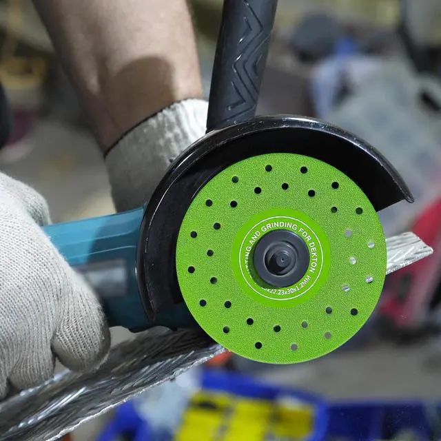 Alt view image 7 of 7 - Glass Cutting Disc for 4.5-inch (115MM) Angle Grinder,5 Pack Glass Ceramic Diamond Disc for Grinding Jade, Marble, Crystal, Wine Bottles, Tile. Ultra-Thin Porous Surface Diamond Cutting Discs.