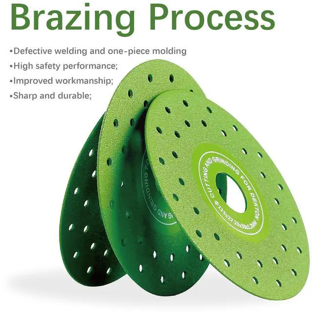 Alt view image 5 of 7 - Glass Cutting Disc for 4.5-inch (115MM) Angle Grinder,5 Pack Glass Ceramic Diamond Disc for Grinding Jade, Marble, Crystal, Wine Bottles, Tile. Ultra-Thin Porous Surface Diamond Cutting Discs.