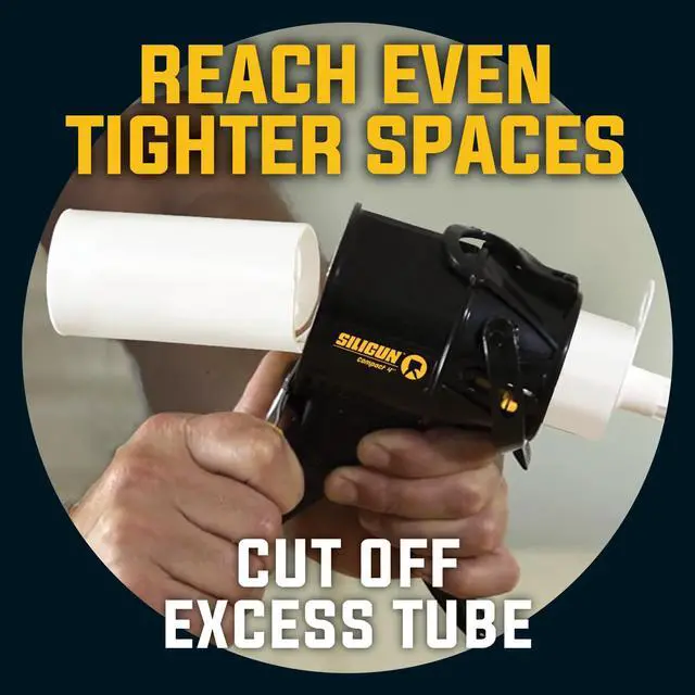 Alt view image 4 of 7 - SILIGUN Gen-3 Compact Caulking Gun - No Drip Caulk Gun - Patented Design - Lightweight ABS Frame - Works with All 10 oz Tubes