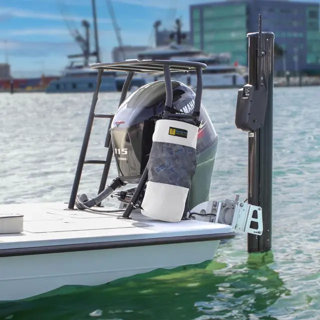 Alt view image 3 of 5 - Mangrove Products: Portable Boat Trash Can, Reusable Trash Bag, Boating Equipment, Boat Storage, Boat Accessories Marine, Pontoon Boat Accessories, Fishing, Sandbar, RV, or Camping