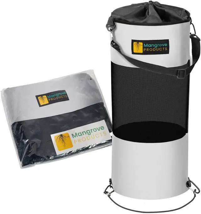 Main image of Mangrove Products: Portable Boat Trash Can, Reusable Trash Bag, Boating Equipment, Boat Storage, Boat Accessories Marine, Pontoon Boat Accessories, Fishing, Sandbar, RV, or Camping