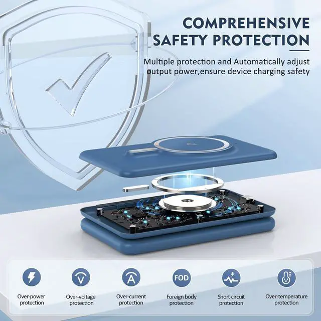 Alt view image 3 of 7 - Wireless Charger iPhone - 3 in 1 Charging Station for Apple Devices for iPhone 16 15 14 13 12 Pro Max Plus - Foldable Magnetic Charging Pad for Apple Watch Series & Airpods Series