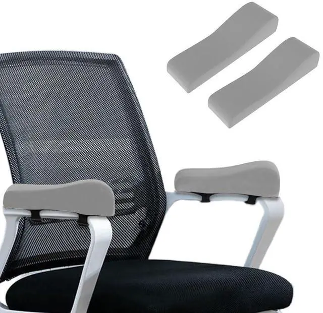 Main image of Shapeazy 2 Pack Office Chair Armrest Pads Covers,Arm Rest Pad with Memory Foam Elbow Pillow for Forearm Pressure Relief, Arm Rest Covers for Office Chairs, Wheelchair, Comfy Gaming Chair (Grey)