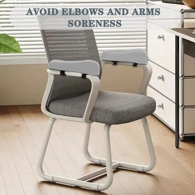 Alt view image 7 of 7 - Shapeazy 2 Pack Office Chair Armrest Pads Covers,Arm Rest Pad with Memory Foam Elbow Pillow for Forearm Pressure Relief, Arm Rest Covers for Office Chairs, Wheelchair, Comfy Gaming Chair (Grey)