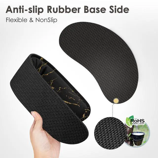 Alt view image 3 of 7 - Gimars Upgrade Enlarge Silky Gel Memory Foam Wrist Rest for Computer Keyboard, Mouse, 3 PCS, Ergonomic Keyboard Wrist Rest for Typing Pain Relief, Mousepad Rests Wrist Support for Office Gaming Marble