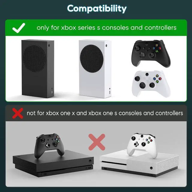 Alt view image 2 of 7 - Charging & Cooling Fan Stand for Xbox Series S, Dual Controller Charger Station & Cooler System with 15 LED Light Modes, Headset Hook,USB C Cable, Accessories for XSS with 2x1400mAh Batteries (Black)