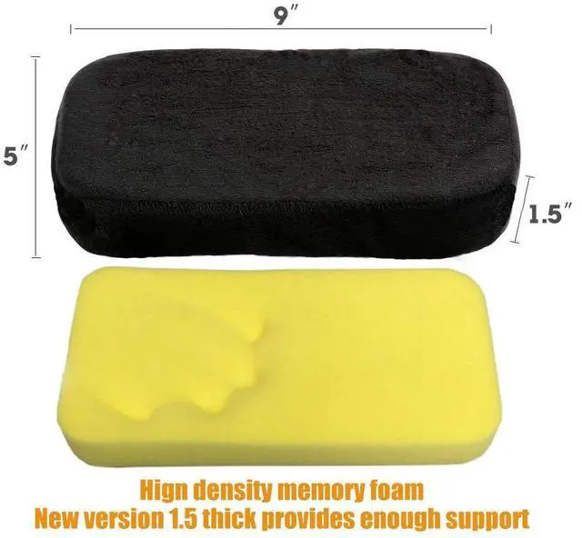 Alt view image 4 of 7 - Sunnors Chair Armrest Pads,Memory Foam Office Chair Arm Covers and Elbow Pillow for Elbows and Forearms Pressure Relief(Set of 2)