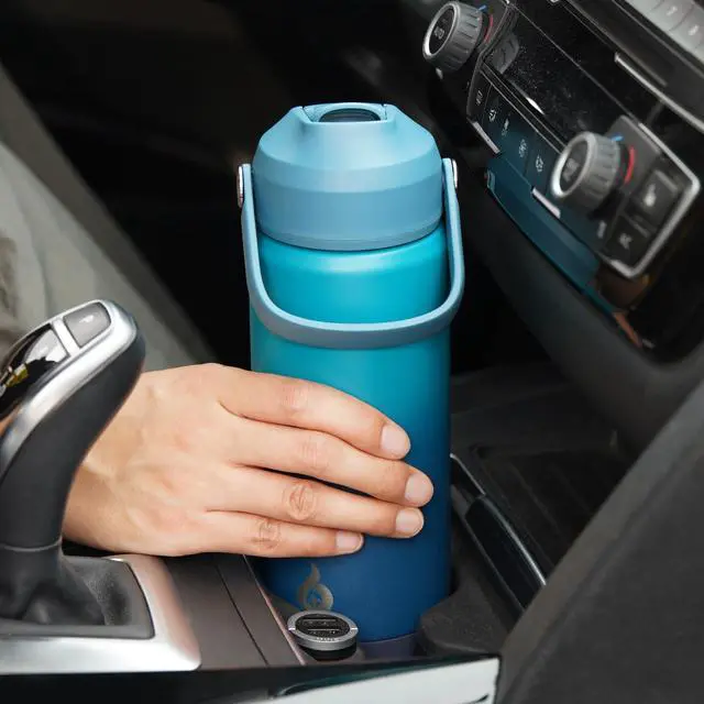 Alt view image 7 of 7 - BJPKPK Insulated Water Bottle with Straw Lid, 18oz Thermos Water Bottles with Soft Nozzle, Flex Handle & Non-slip Boot, BPA Free Leak Proof Stainless Steel Metal Thermos, Tumblers, Cups,Vast