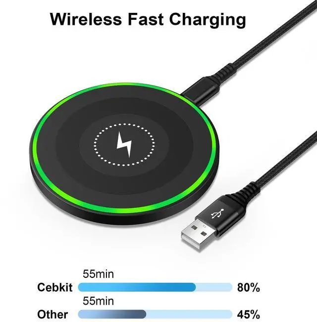 Alt view image 3 of 7 - Google Pixel 9A Wireless Fast Charger Pad for Pixel 9 8 7 Pro XL Fold 8A,15W Samsung Wireless Charging Pad Station for Galaxy S25 S24 Ultra S24+ S23 S22 S21 S20 S10 Ultra Z Fold Flip 6 5 4