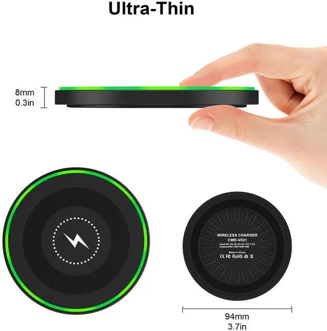 Alt view image 4 of 7 - Google Pixel 9A Wireless Fast Charger Pad for Pixel 9 8 7 Pro XL Fold 8A,15W Samsung Wireless Charging Pad Station for Galaxy S25 S24 Ultra S24+ S23 S22 S21 S20 S10 Ultra Z Fold Flip 6 5 4