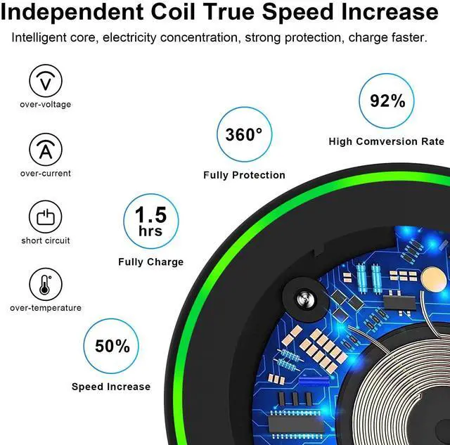Alt view image 5 of 7 - Google Pixel 9A Wireless Fast Charger Pad for Pixel 9 8 7 Pro XL Fold 8A,15W Samsung Wireless Charging Pad Station for Galaxy S25 S24 Ultra S24+ S23 S22 S21 S20 S10 Ultra Z Fold Flip 6 5 4